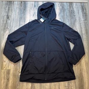 Nike Black Zip Up Sweater with Hood